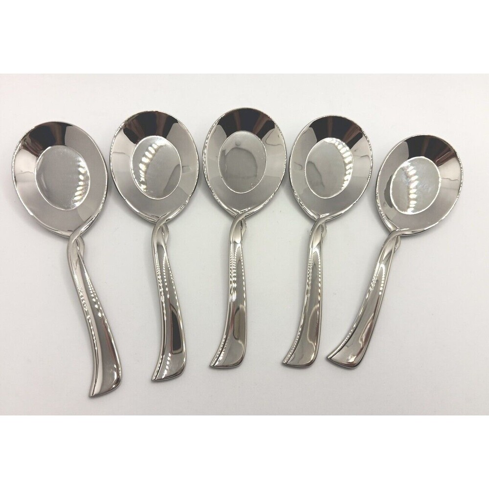 Lenox Simply Fine Twist Mini / Sample Spoon 5 Piece Set 18/10 Stainless Rare